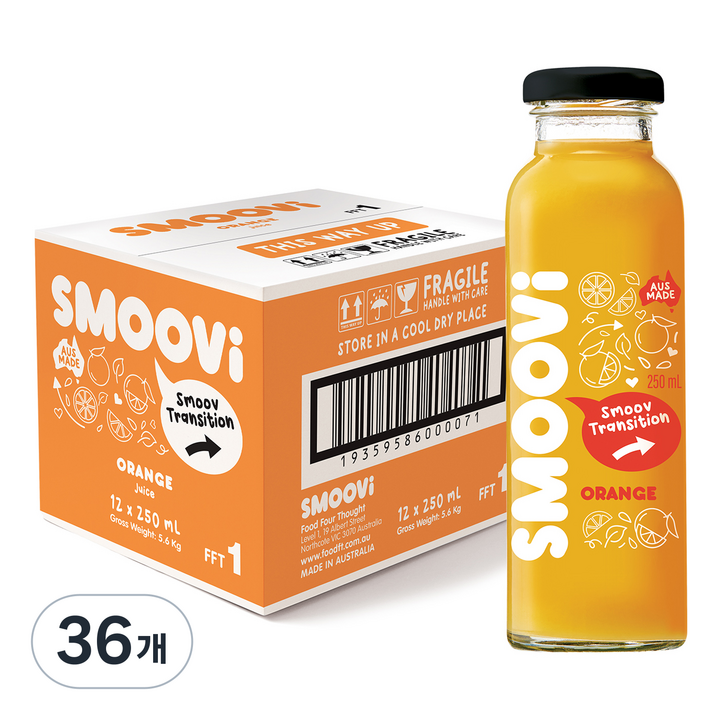 스무비 오렌지, 36개, 250ml