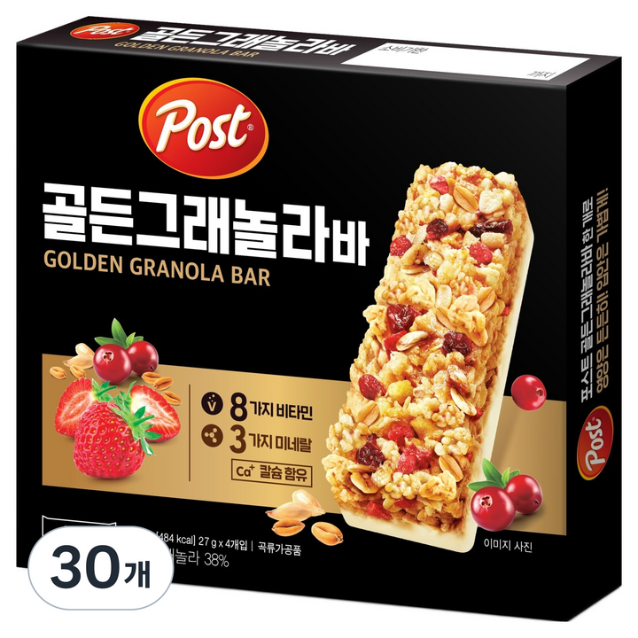 포스트 골든 그래놀라바 4p, 108g, 30개