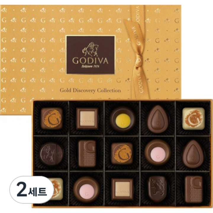 고디바 골드 디스커버리 초콜렛 15종 세트, 2세트, 171g