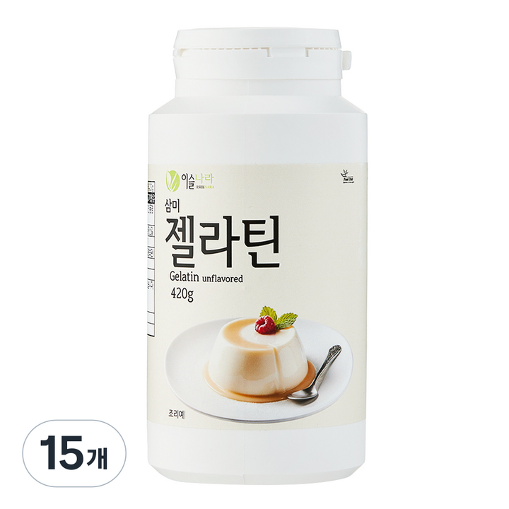 이슬나라 젤라틴, 15개, 420g