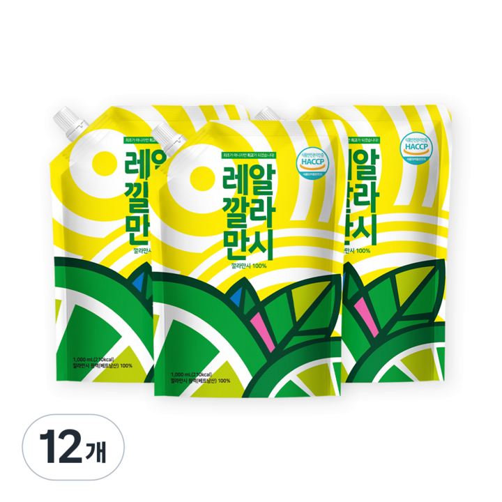 바로푸드 레알 깔라만시, 1L, 12개