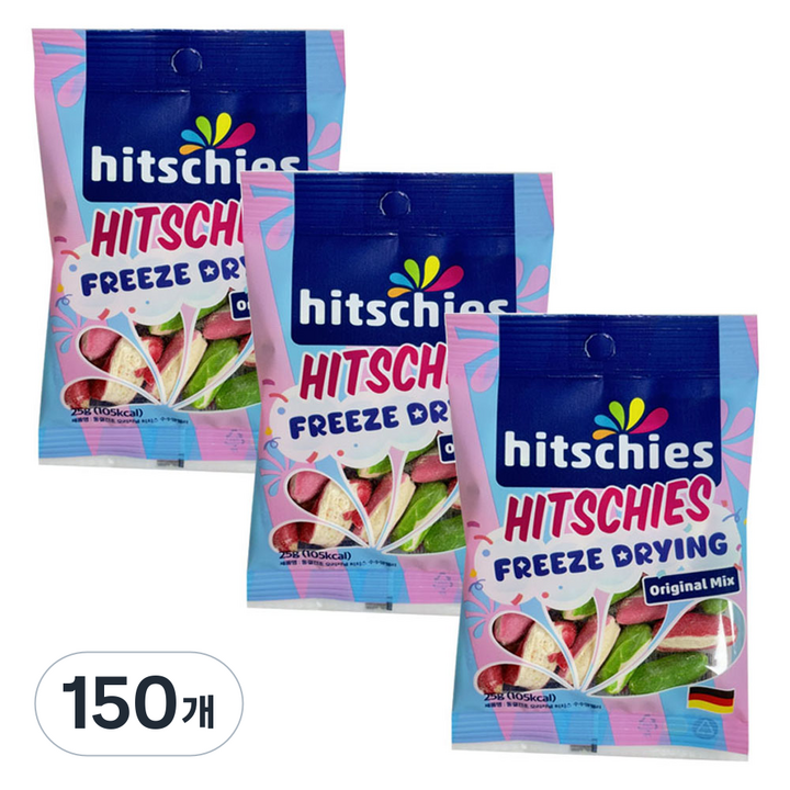 히치스 동결건조 오리지널 수수깡 젤리, 25g, 150개