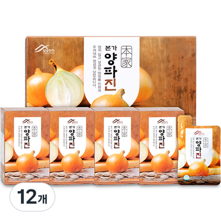 밀양한천 본가 양파진, 490ml, 12개