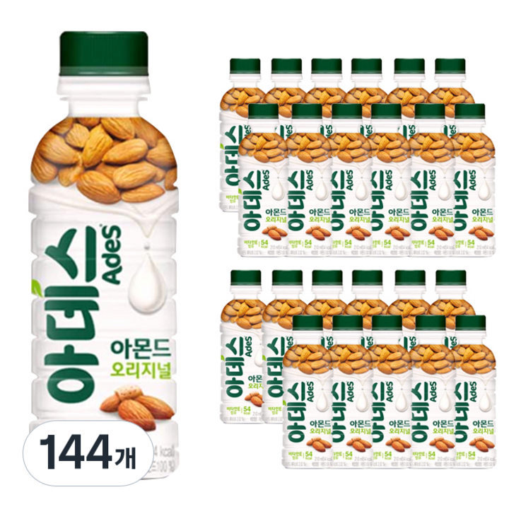 코카콜라 아데스 아몬드 오리지널 음료, 210ml, 144개