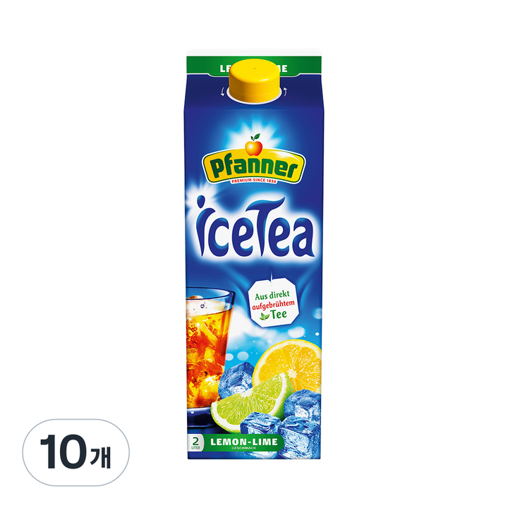 파너 아이스티 레몬라임, 2L, 10개