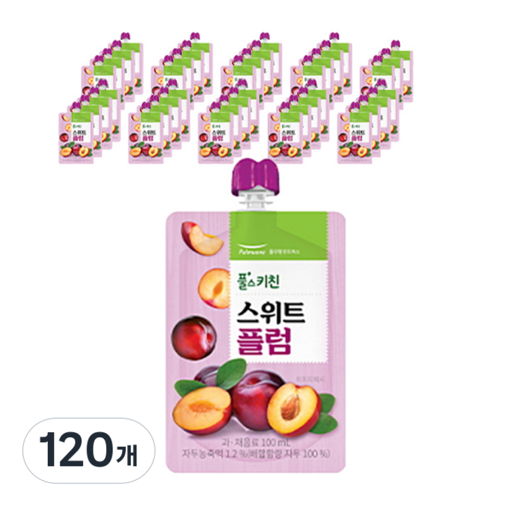 풀스키친 스위트 플럼주스, 120개, 100ml