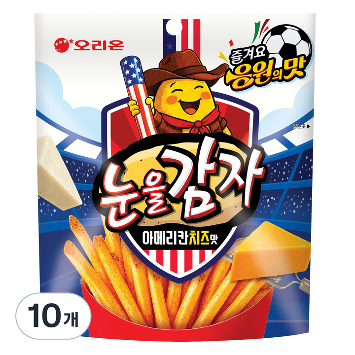오리온 눈을감자 아메리칸치즈맛, 56g, 10개