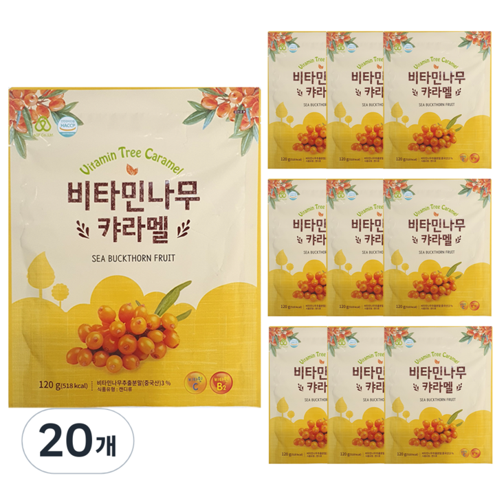 하이투데이 비타민나무 캬라멜, 120g, 20개