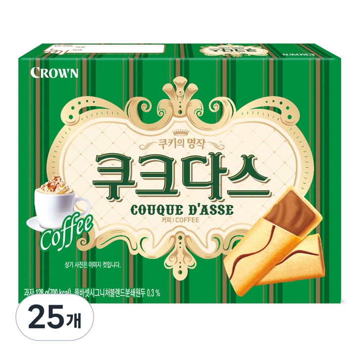 크라운 쿠크다스 커피슬림, 289g, 25개