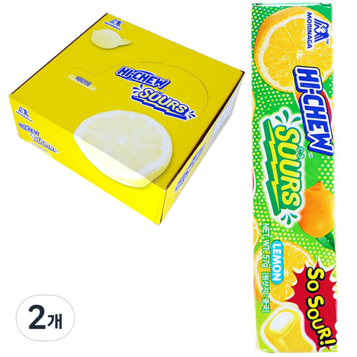 모리나가 하이츄 사우어 레몬맛, 57g, 24개