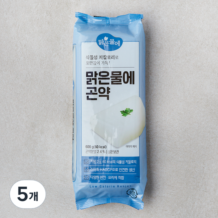 맑은물에 곤약, 600g, 1개입, 5개