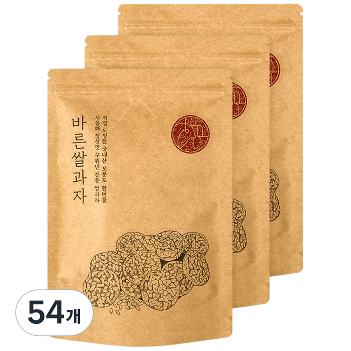우리곡간 현미 뻥튀기 쌀과자, 70g, 54개