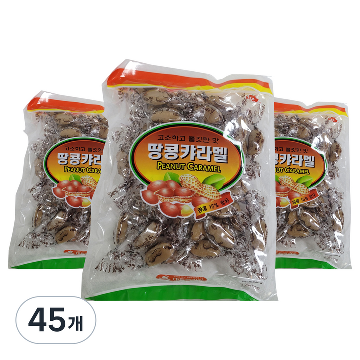 아름다운정성 추억의 땅콩 카라멜, 280g, 45개
