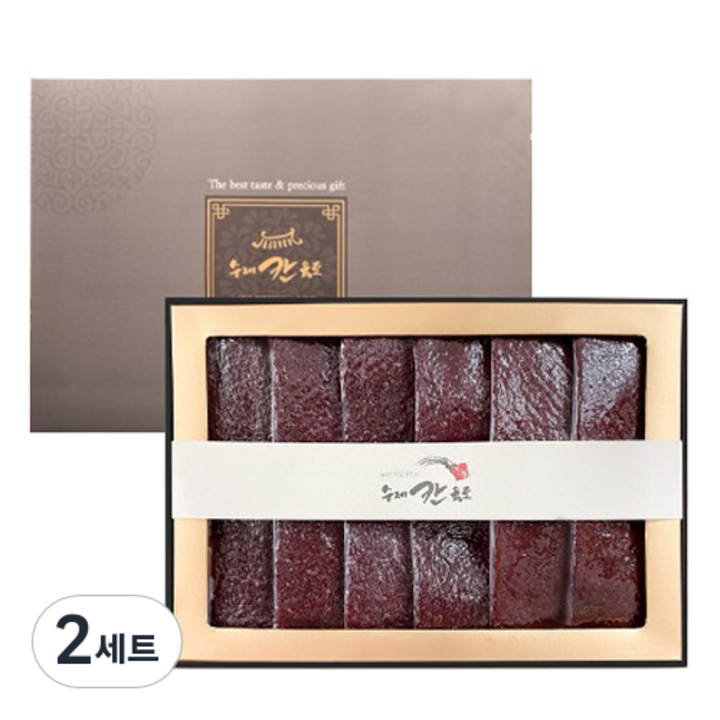 수제칸육포 뉴 촉촉통통 수제 쇠고기 육포 60g x 6p 선물세트 + 쇼핑백, 2세트, 360g
