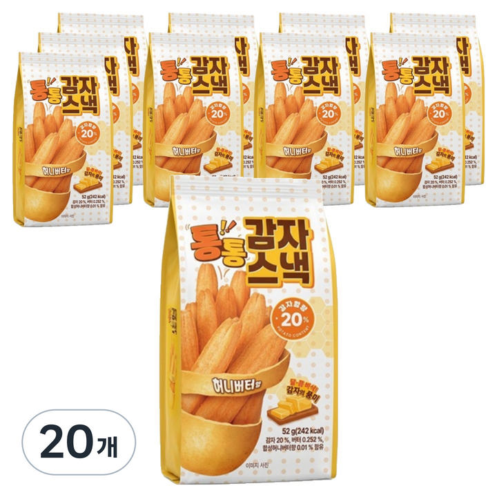 통통 감자스낵, 20개, 52g