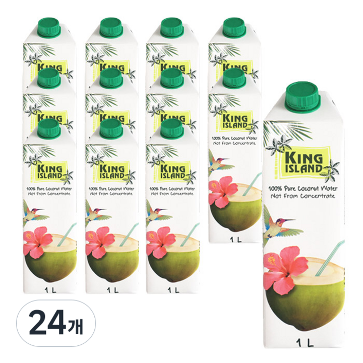 킹아일랜드 코코넛 워터, 1L, 24개