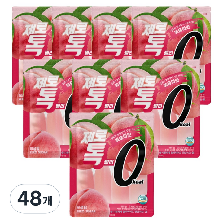 제로톡젤리 복숭아맛, 48개, 160g