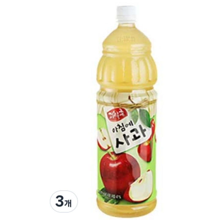 해태 아침에사과, 1.5L, 3개