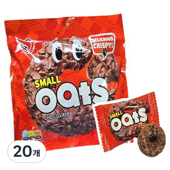 YINGPAI 미니 크리스피 오트 초코, 300g, 20개
