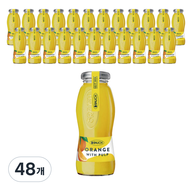 라우치 오렌지 위드 펄프, 200ml, 48개