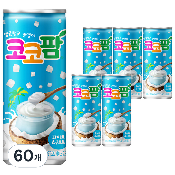 코코팜 화이트 요구르트, 240ml, 60개