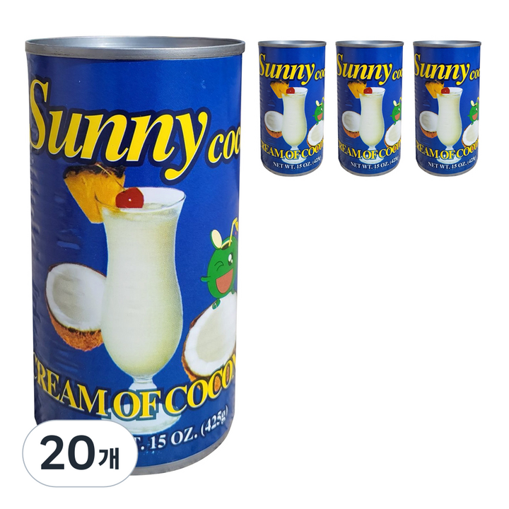 써니코코 코코넛 크림, 425g, 20개