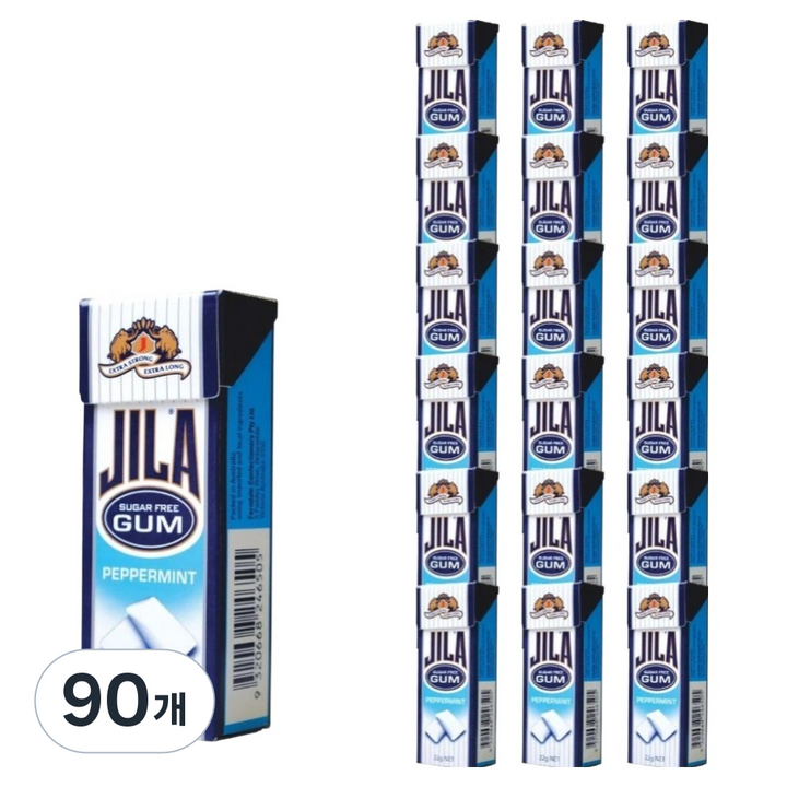 JILA 껌 페퍼민트향, 22g, 90개