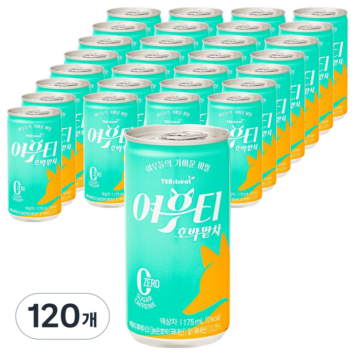 티트리트 여우티 호박팥차, 120개, 175ml