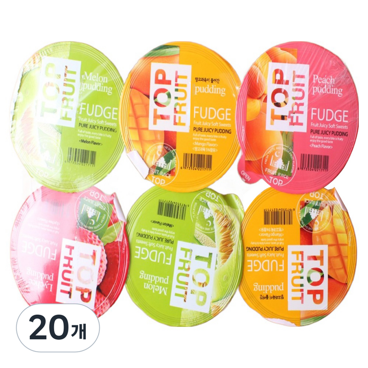 탑플룻 혼합맛 푸딩 6p, 690g, 20개