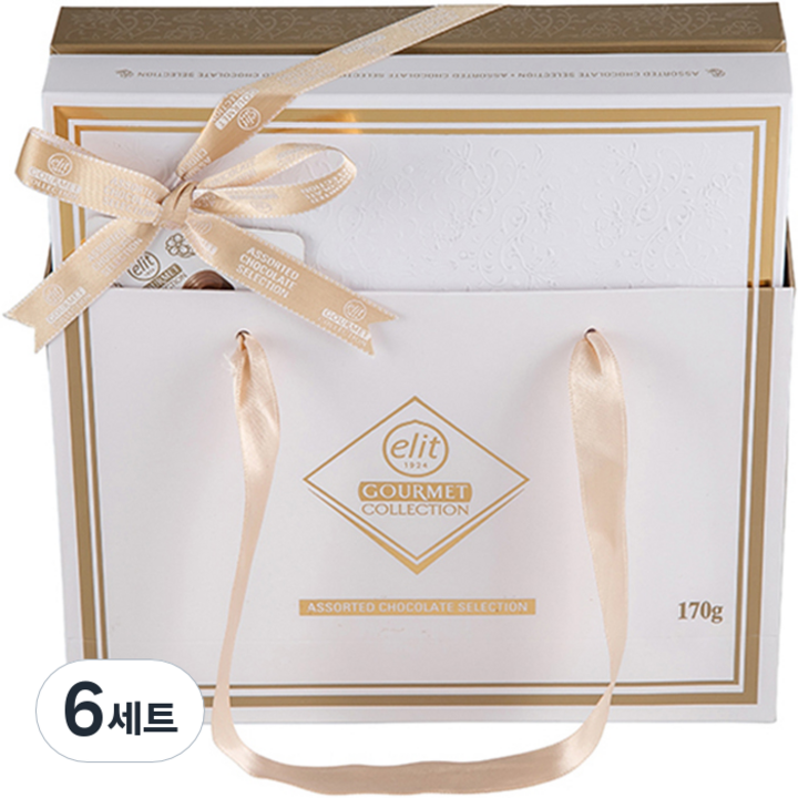 elit 고메 어쏘티드 셀렉션 초콜렛 세트 화이트, 초콜릿 4종, 6세트