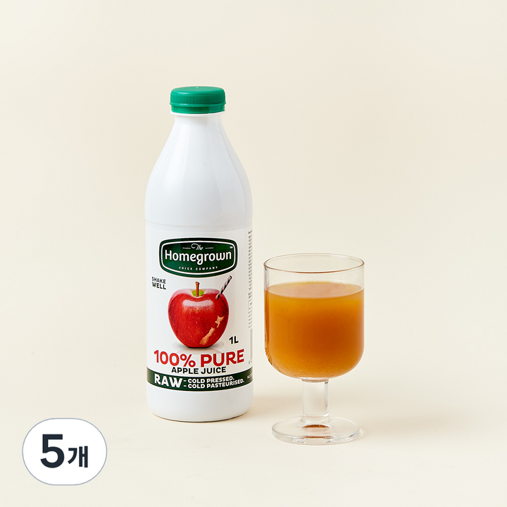 홈그로운 사과주스, 1L, 5개