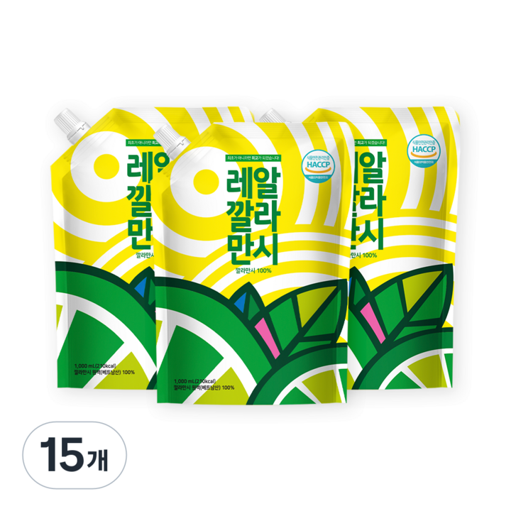 바로푸드 레알 깔라만시, 1L, 15개