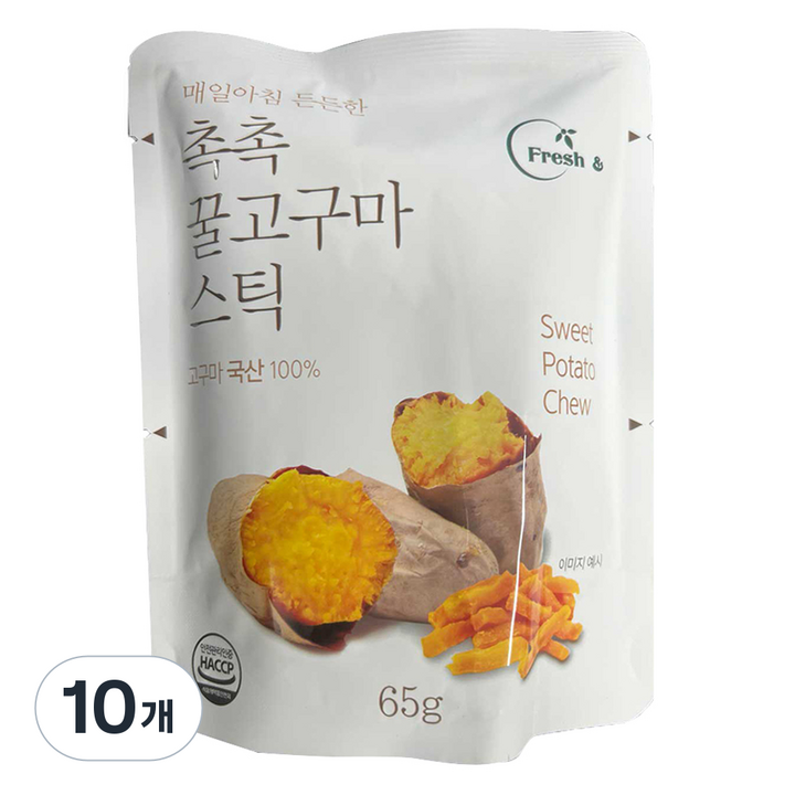 촉촉 꿀고구마 스틱, 65g, 10개