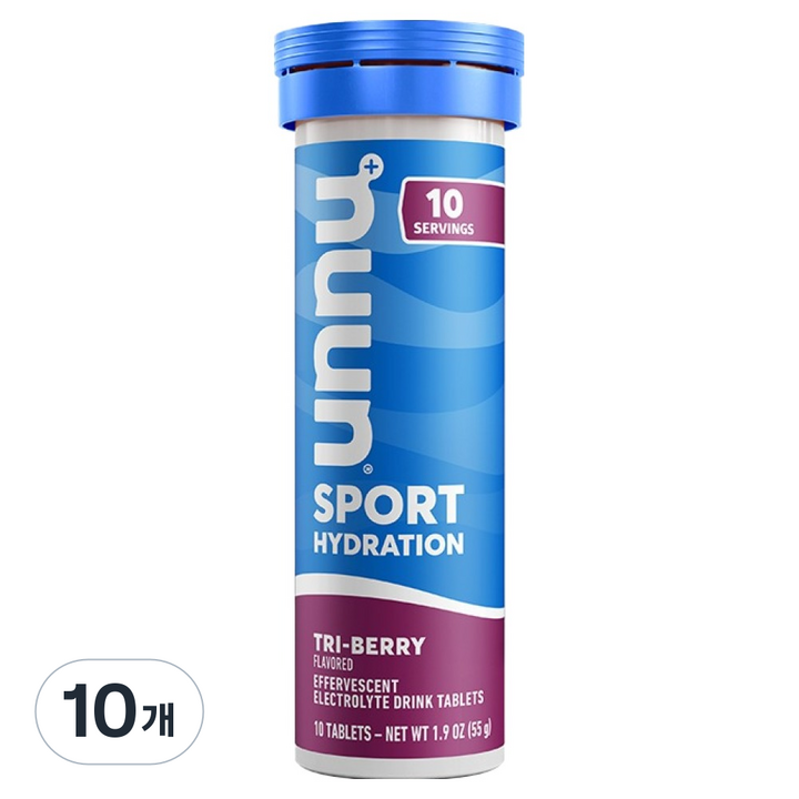 Nuun 스포츠 하이드레이션 트라이베리향, 52g, 10개