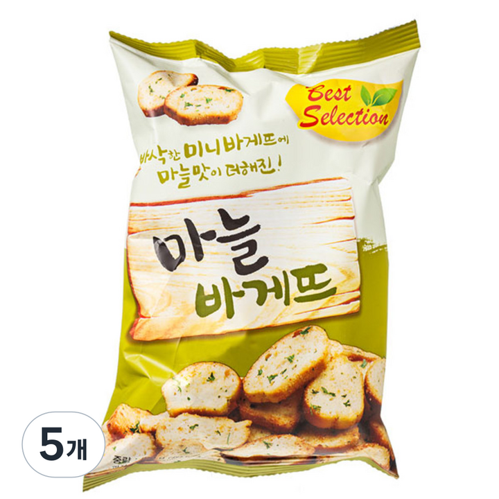 다담 마늘바게뜨 과자, 5개, 100g