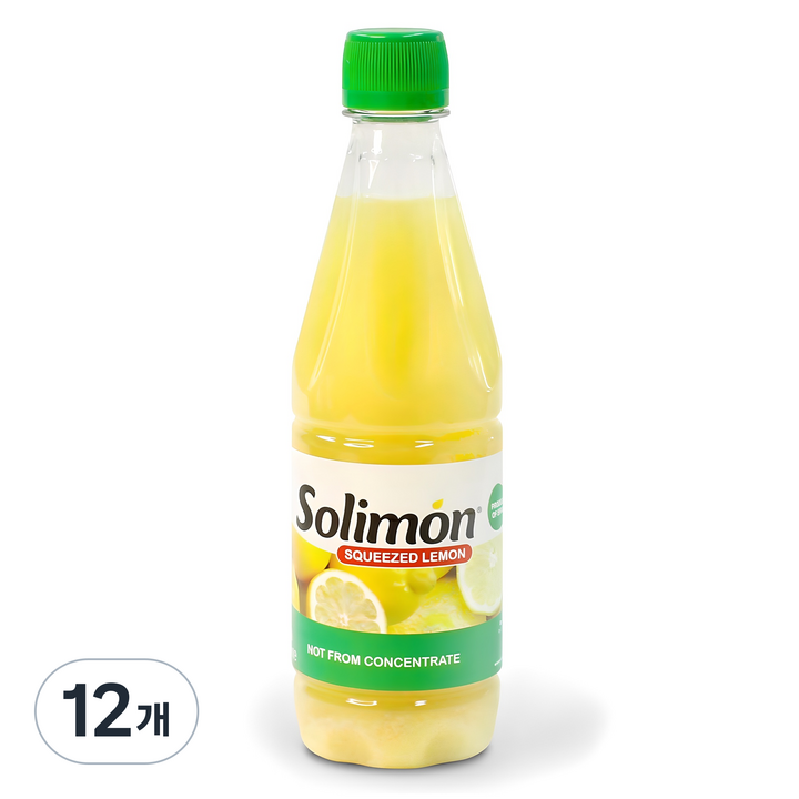 솔리몬 스퀴즈드 레몬즙, 500ml, 12개