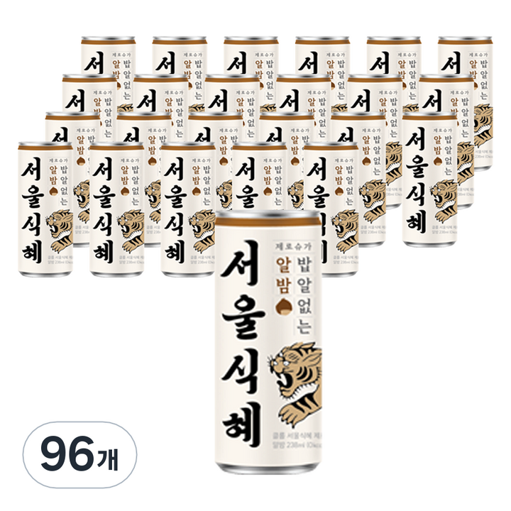 클룹 서울식혜 제로 알밤, 96개, 238ml