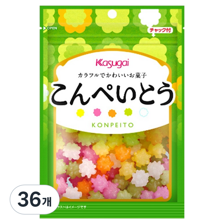 카수가이 콘페이토우 별사탕, 76g, 36개