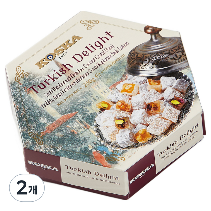 코스카 터키쉬 딜라이트 믹스넛, 250g, 2개