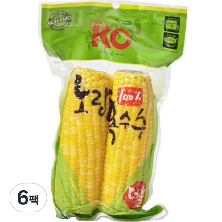 킹오브콘 노랑옥수수 2p, 500g, 6개
