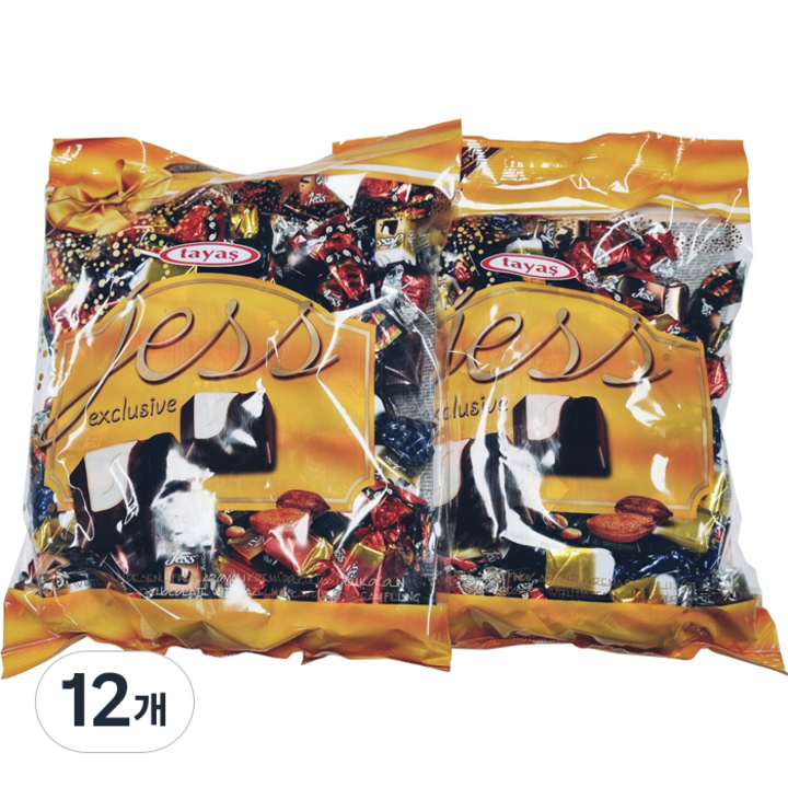 타야스 재스 초콜릿 봉지, 1kg, 12개