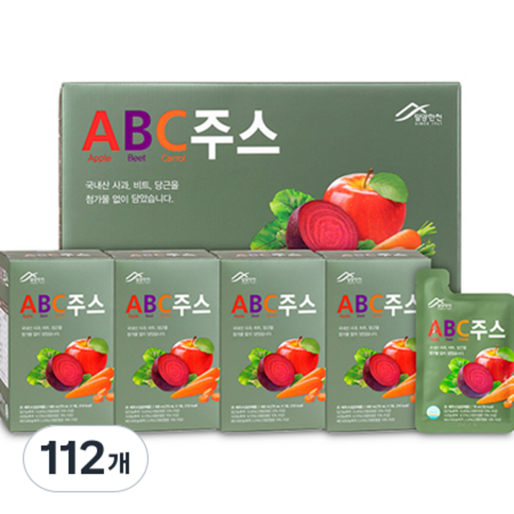 밀양한천 ABC 주스, 70ml, 112개