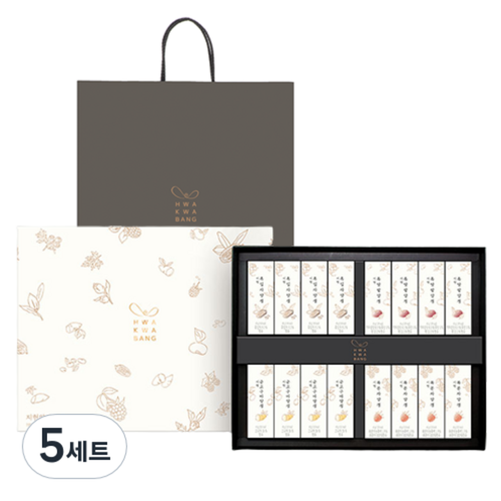화과방 지현양갱세트 2호 + 쇼핑백, 5세트
