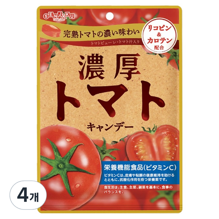 센자쿠 농축 토마토캔디, 4개, 70g