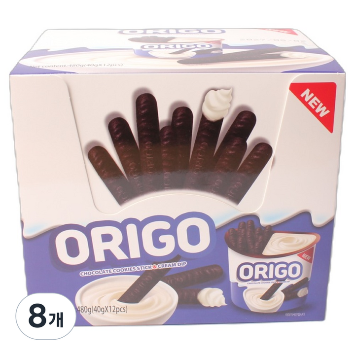 오리고 화이트 초코스틱, 8개, 480g