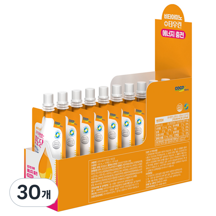 COCOSTORY 맛있는 포도당, 100ml, 30개