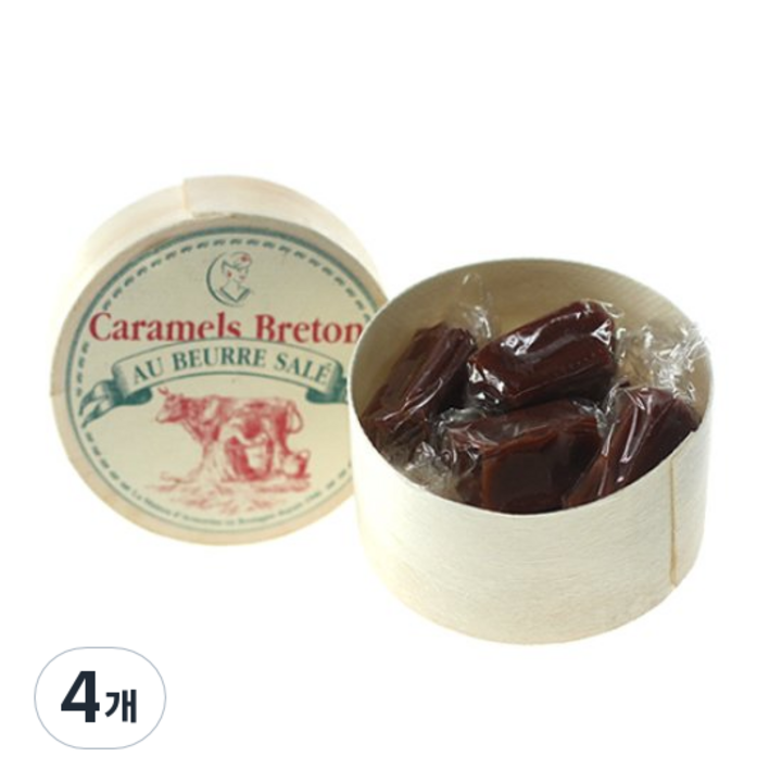 메종드아모린 브르타뉴 카라멜 살레 위드 솔티드 버터 25p, 50g, 4개