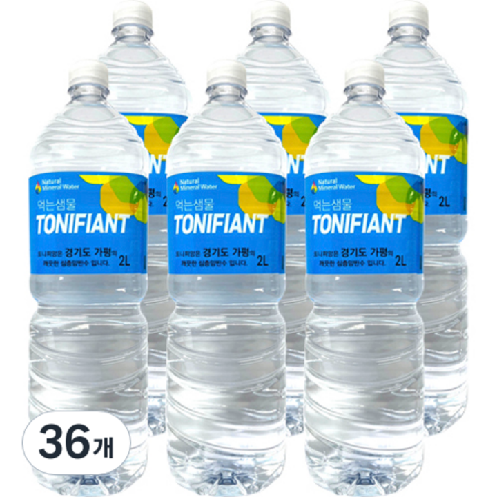 또니피앙 생수, 36개, 2L