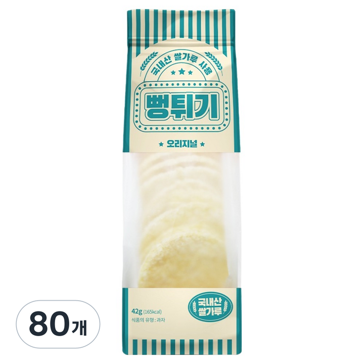 에이스엠앤티 뻥튀기 오리지널, 42g, 80개