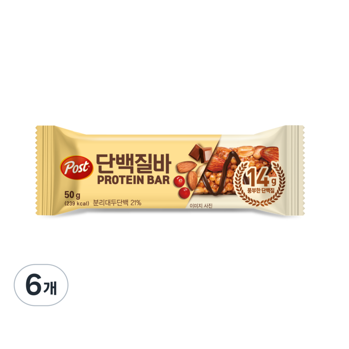 포스트 단백질바, 50g, 6개